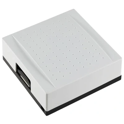Afbeelding van ChiliTec Dual tone mechanische deurbel, 8 V AC, werkt op batterijen, 9 V, 75 dB, 116 x 48 mm, wit