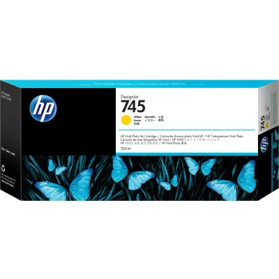Afbeelding van HP 745 (F9K02A) Inktcartridge Geel Hoge capaciteit