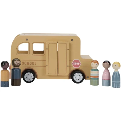 Afbeelding van Little Dutch Schoolbus met poppetjes