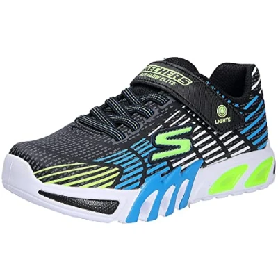 Afbeelding van Skechers FLEX GLOW Eliten Babyschoenen voor kinderen, Maat: 21, Schwarz Kunststof