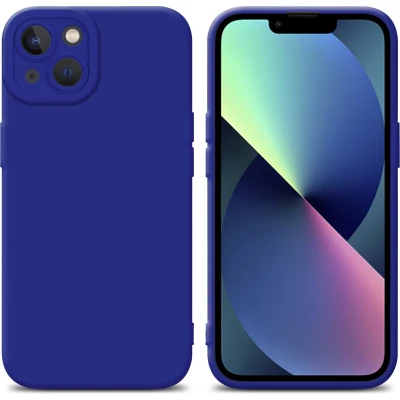 Afbeelding van Cadorabo Hoesje geschikt voor Apple iPhone 13 in Fluid BLAUW Beschermhoes gemaakt van flexibel TPU silicone Cover Case