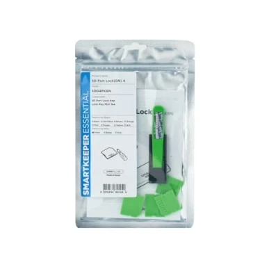 Afbeelding van Smart Keeper Essential SD Port Lock (4x) + Key Mini (1x) Groen