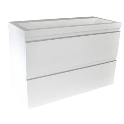 Afbeelding van Wiesbaden onderkast 80cmx36cm zo.wastafel wit