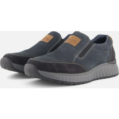 Afbeelding van Rieker Instappers blauw Suede Maat 41
