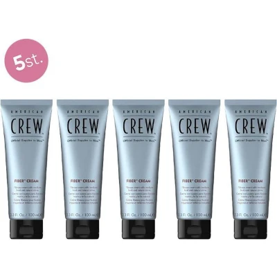 Afbeelding van 5x American Crew Fiber Cream 100ml bundel/set/pakket Haibu by Kapperskorting.com