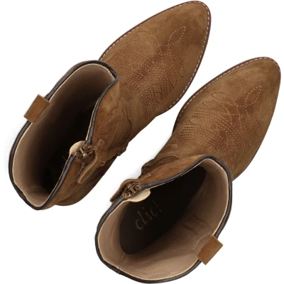 Afbeelding van clic! Cowboy/Bikerlaarzen voor kinderen, Maat: 37, Cognac Schoenen