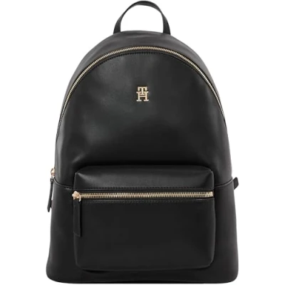 Afbeelding van Tommy Hilfiger Logotape Backpack Rugzak, Dames, Maat: One Size, Black