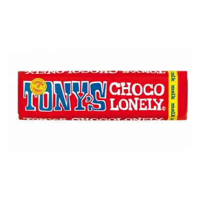 Image de Tony&#039;s Chocolonely barre de chocolat au lait 50 grammes