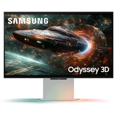 Image de Ecran PC Gaming Samsung Odyssey 3D G90XF 27&quot; 165 Hz 4K UHD Argent