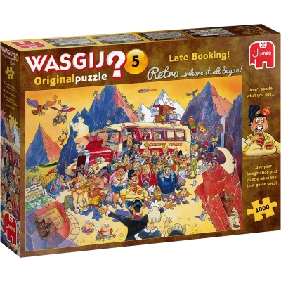 Afbeelding van Jumbo Puzzel Wasgij Original 5 Retro Late Booking 1000 Stukjes