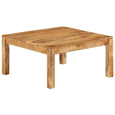 Image de vidaXL Table basse 80x80x40 cm Bois d&#039;acacia massif338031