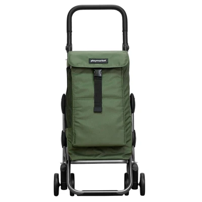 Afbeelding van Playmarket Go Up Premium Boodschappentrolley groen Trolley