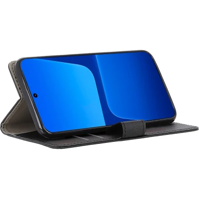 Afbeelding van Just in Case PU leer Book Zwart Xiaomi 13