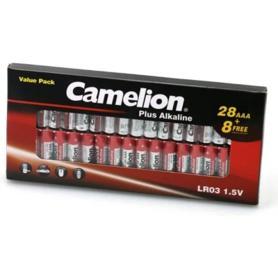 Afbeelding van AAA batterij (potlood) Camelion Plus LR03 Alkaline 1.5 V 36 stuk(s)