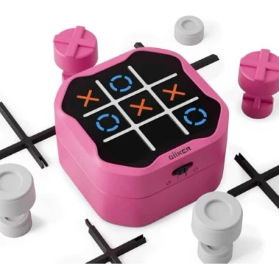 Afbeelding van GIIKER Tic Tac Toe Bolt Game, draagbare 3 in 1 puzzelspelconsole, reisspellen