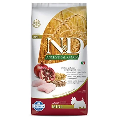 Afbeelding van N&amp;D Low Grain Mini Kip &amp; Granaatappel 7 kg