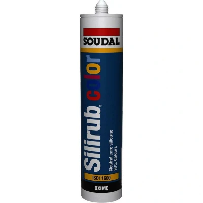 Afbeelding van Soudal Silirub Color Siliconenkit Parelwit Ral 1013 300 ml 105822