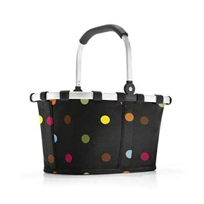 Afbeelding van Reisenthel Carrybag Boodschappenmand Maat XS 5L Dots Zwart