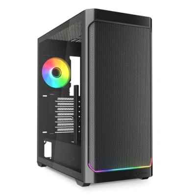 Afbeelding van Sharkoon AK4W RGB Strip Black ATX pc behuizing