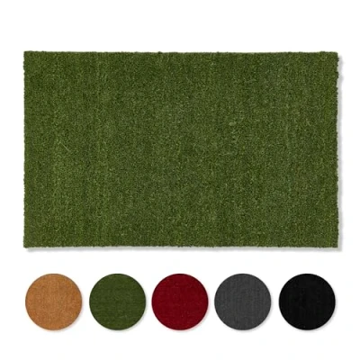 Afbeelding van Carpido Kokosmat, antislip, antibacterieel, voor buiten, bedekt, duurzame natuurlijke vezel, 100% kokos, 60 x 90 cm, groen