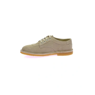Afbeelding van Kickers Derbies CUIR Karma Sportieve veterschoenen, Dames, Maat: 37, Beige Leer