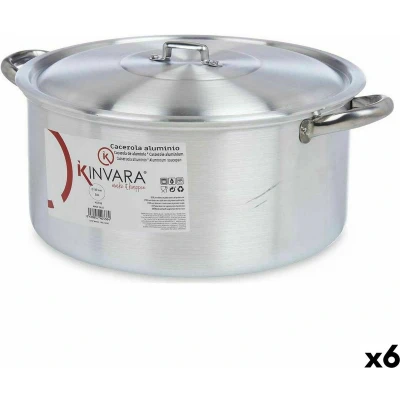Afbeelding van Kookpot met Deksel Zilverkleurig Aluminium 10 L (6 Stuks)