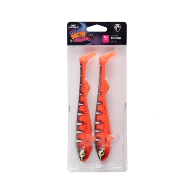 Afbeelding van Fox Rage Super Slick Shad 18cm/7&quot; UV Red Wake (2pcs)