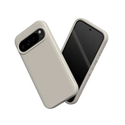 Afbeelding van RHINOSHIELD Hoesje compatibel met [Pixel 9/9 Pro] SolidSuit dunne hoes schokabsorberende technologie en premium matte afwerking schelpbeige