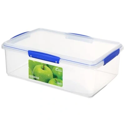 Afbeelding van Sistema 1870 KLIP IT voedselopslagcontainer, blauwe clips, 7 liter