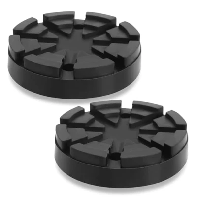 Afbeelding van Universele rubberen houder voor krik, 125 mm, krik en hefbrug, zwart, 2 stuks