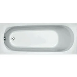 Afbeelding van Plieger Basic solobad acryl 37cm diep en met poten wit