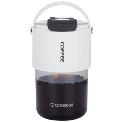 Afbeelding van Belle Vous Wit Plastic Drinkbeker met Riet en Deksel 400 ml Herbruikbare BPA vrije Tumbler Lekvrije Dikke Wand Mok voor Ijskoffie, Thee, Sap, Water, Smoothies &amp; Andere Hete of Koude Drankjes