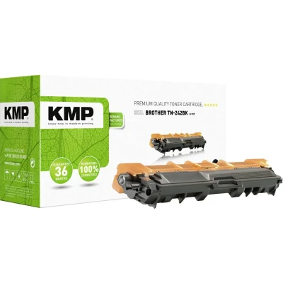 Afbeelding van KMP Tonercassette vervangt Brother TN 242BK, TN242BK Compatibel Zwart 2500 bladzijden B T57