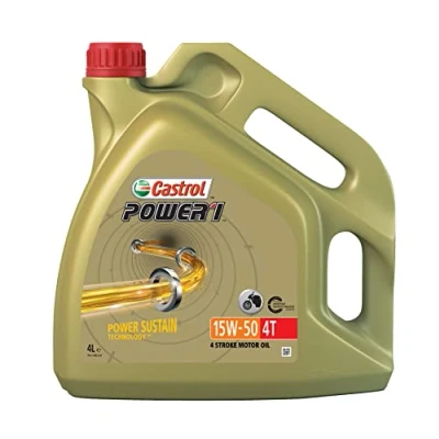 Afbeelding van Castrol Power1 4T 15W 50, motorolie met twee wielen, 4 takt motor, l