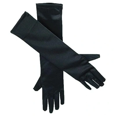 Afbeelding van Gala/glamour handschoenen lang zwart voor volwassenen
