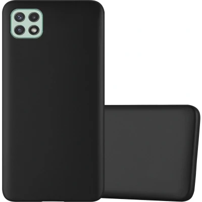 Afbeelding van Cadorabo Hoesje geschikt voor Samsung Galaxy A22 5G in METALLIC ZWART Beschermhoes gemaakt van flexibel TPU silicone Case Cover