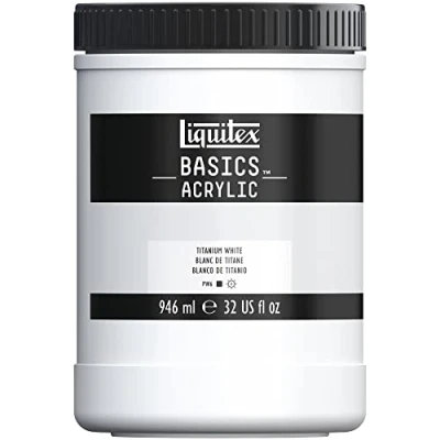 Afbeelding van Liquitex Acryl Basics Pot 946 ml Wit Titanium ROW
