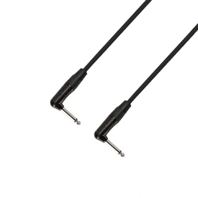 Afbeelding van Adam Hall 4 Star Series Rean haakse instrumentenkabel 6,3 mm mono jack naar rechts 0,6 m