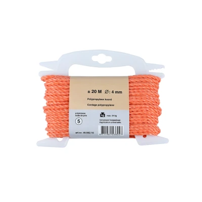 Afbeelding van Polypropyleen Touw Oranje 4 mm dik 20 m