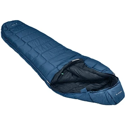 Afbeelding van VAUDE Sioux 800 SYN Slaapzak baltic sea 1,735 kg 190, 220 x 80 55 cm lichaamvolgend mummie ontwerp voor een optimaal warmtebeheer voorgevormde capuchon