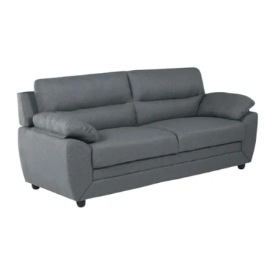 Afbeelding van Driezitsbank MANOA van stof Antraciet L 201 cm x H 88 D 82