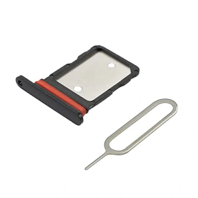 Afbeelding van MMOBIEL SIM Kaart Houder voor Google Pixel 6a Incl. Rubber Ring en Pin Zwart