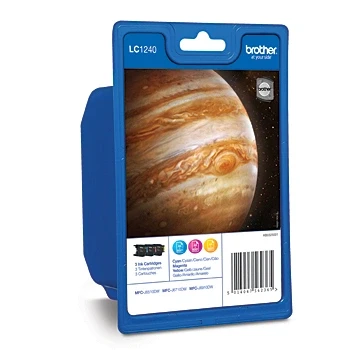 Afbeelding van Brother LC 1240RBWBP Inktcartridge 3 kleuren Voordeelbundel