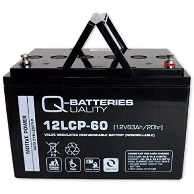 Afbeelding van Quality Batteries Q 12LCP 60 LCP 12V 63Ah AGM
