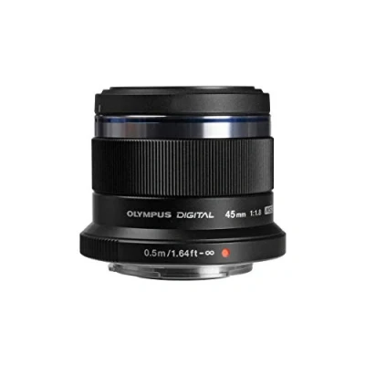 Afbeelding van Olympus M.Zuiko Digital 45Mm F1.8 Objectief, Heldere Vaste Brandpuntsafstand, Geschikt Voor Alle Mft Camera&#039;S (Olympus Om D &amp; Pen Modellen, Panasonic G Serie), Zwart