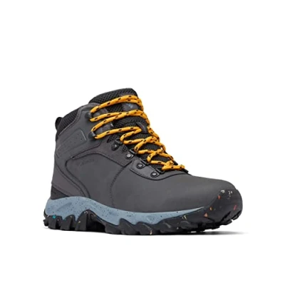 Afbeelding van Columbia Newton Ridge WP Omniheat II Outdoorschoenen, Heren, Maat: 48, Dark grey/raw honey Leer en imitatieleer