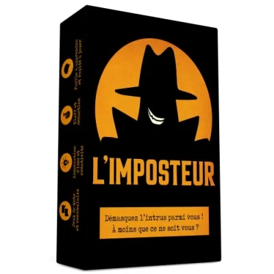 Afbeelding van De bedrieger kun je hem ontmaskeren? Bluf, creativiteit, woordspelletjes en vermoedens! gezelschapsspel kaartspel voor volwassenen aperitiefspelletjes