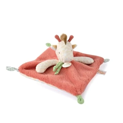 Afbeelding van Doudou et Compagnie kleuren savanne knuffeldier giraffe beige 25 cm cadeau geboorte DC4073
