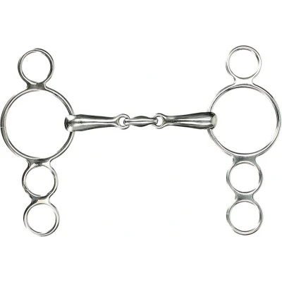 Afbeelding van BR Watertrens 4 rings Massief 18mm Dubbel Gebr RVS 13,5cm