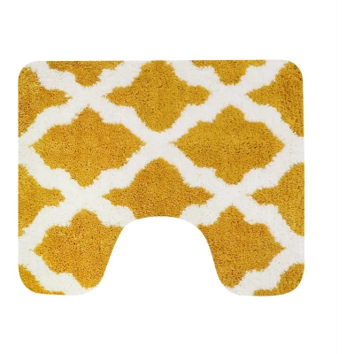 Afbeelding van Dutch House Toulon Toiletmat 60X50 Cm Oker/Wit